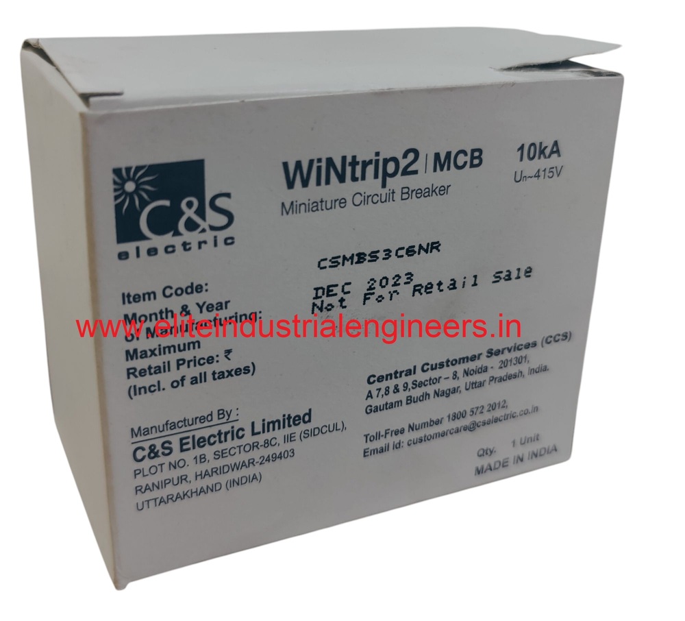 C&S MCB CSMBS3C6NR04 TP 6A