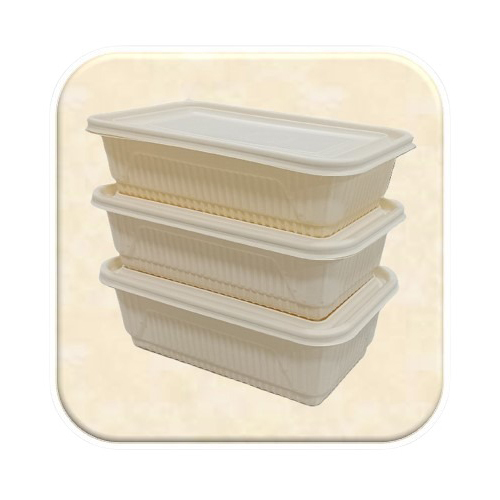 Corn Starch Rectangle Containers - Color: Any Color