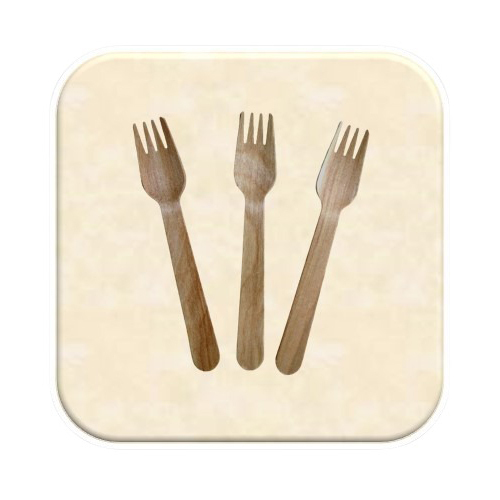 Wooden Fork - Color: Brown