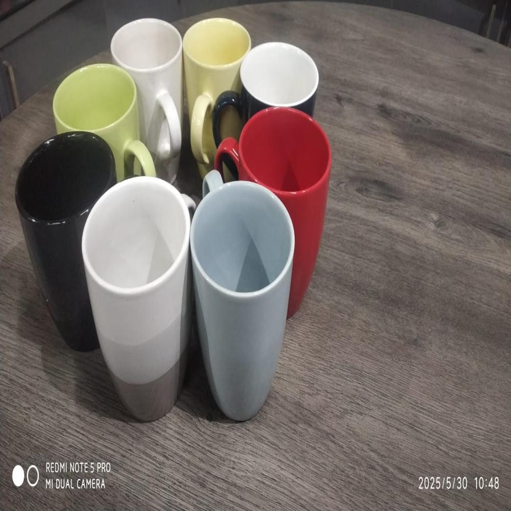 Multi Colored Ceramic Coffee Mugs - Size: Free
