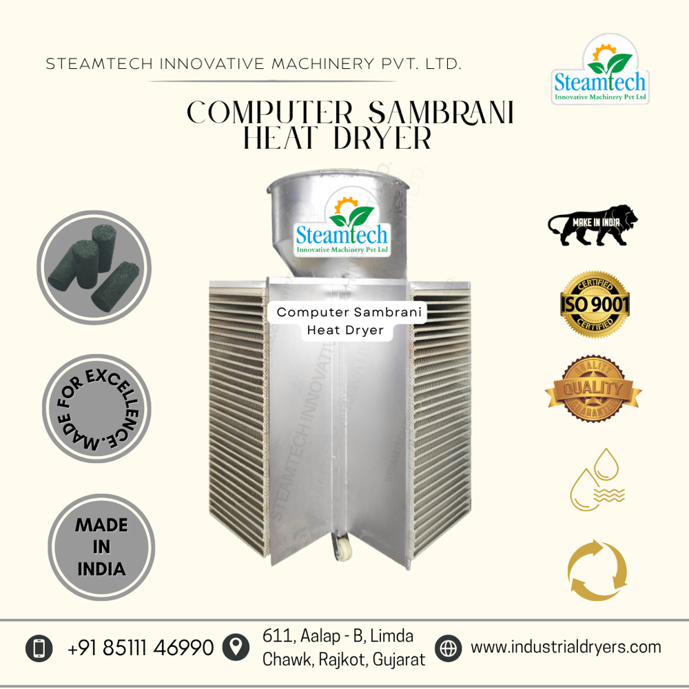 Computer Sambrani Heat Dryer MAchine