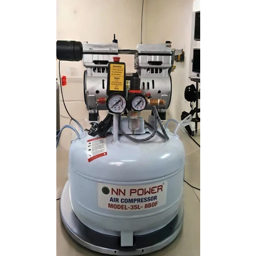 Dental Oil Free Compressor With Copper Winding Motor