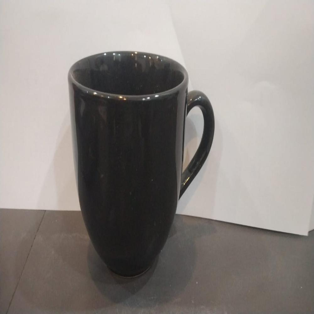 Black Coffee Ceramic Mug - Size: Free