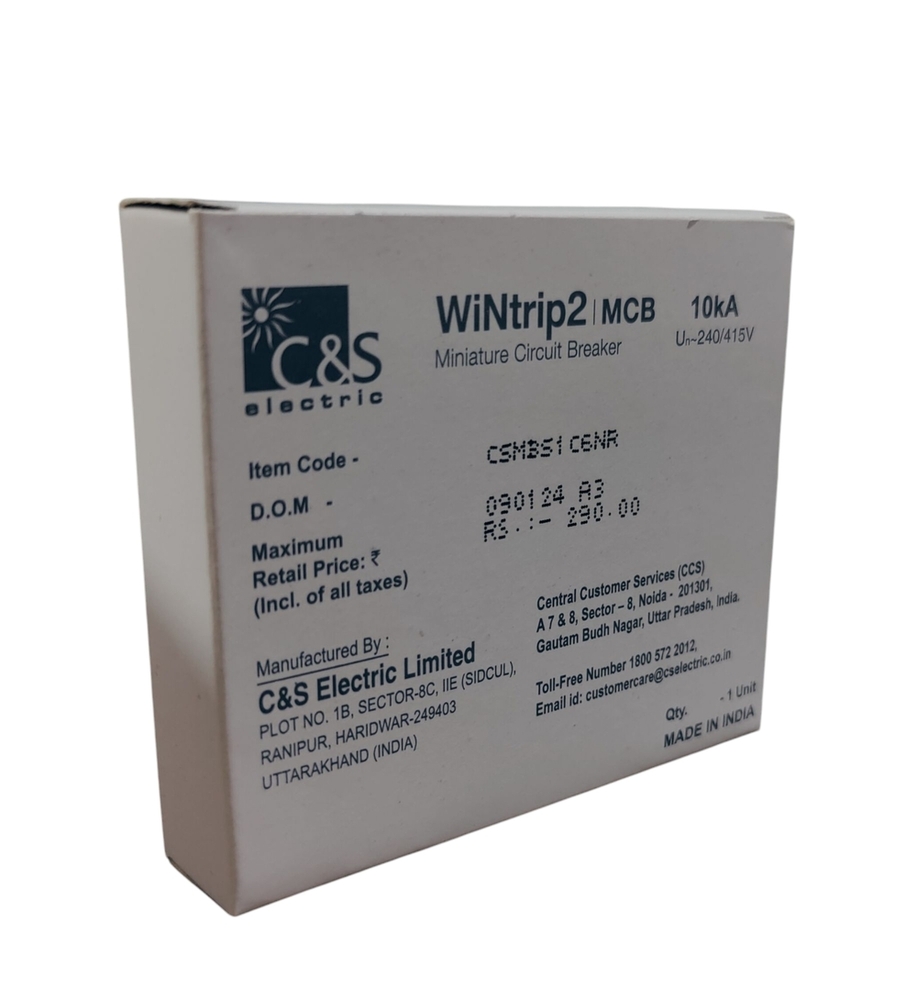 C&S MCB CSMBS1C6NR12 SP 6A
