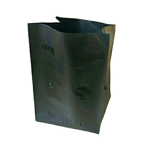 12x12 Inch Black LDPE Nursery Polythene Bags