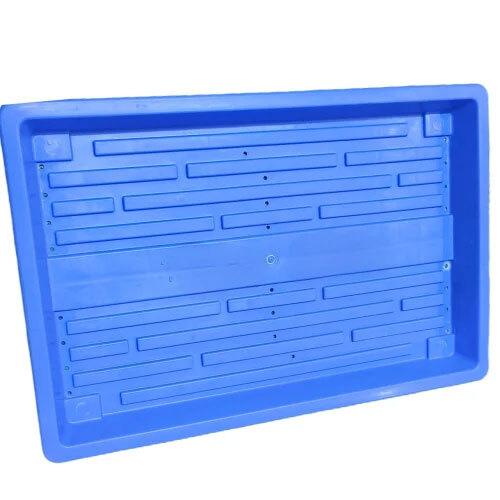 Hydroponic Plastic Tray - Color: Blue