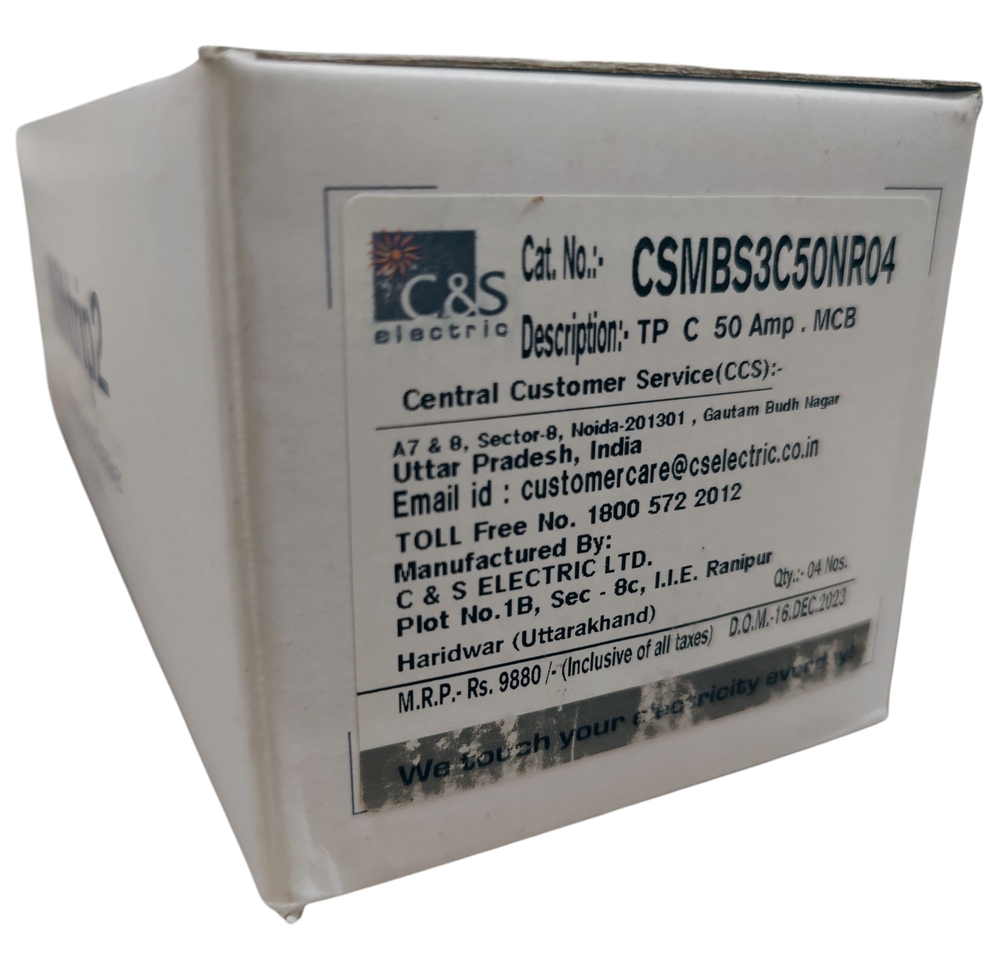 C&S MCB CSMBS3C50NR04 TP 50A