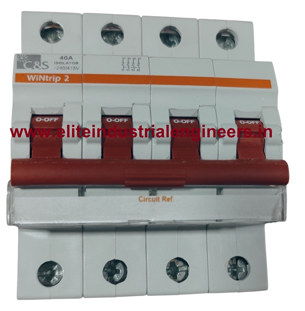 C&S MCB CSMBS4ISO40NR03 ISO 40A - 4 Pole, 40 Amp, 415V, Efficient Circuit Protection | Reliable Electrical Solution for Industrial Applications