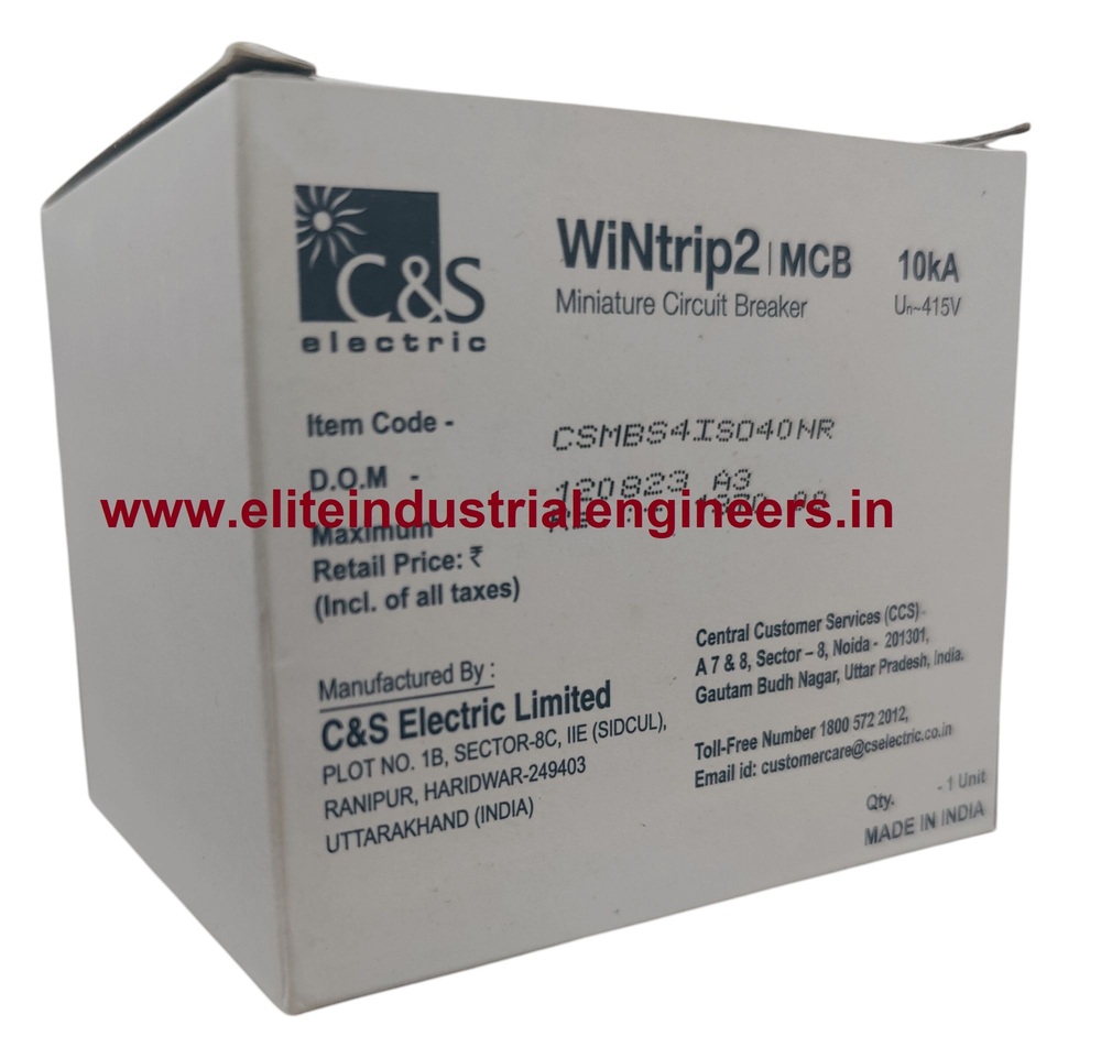C&S MCB CSMBS4ISO40NR03 ISO 40A