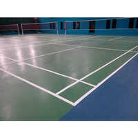 2mm Pu Sports Flooring Service - Polyurethane Material, Multicolor, Smooth Matte Finish, High Slip Resistance, Shock Absorption