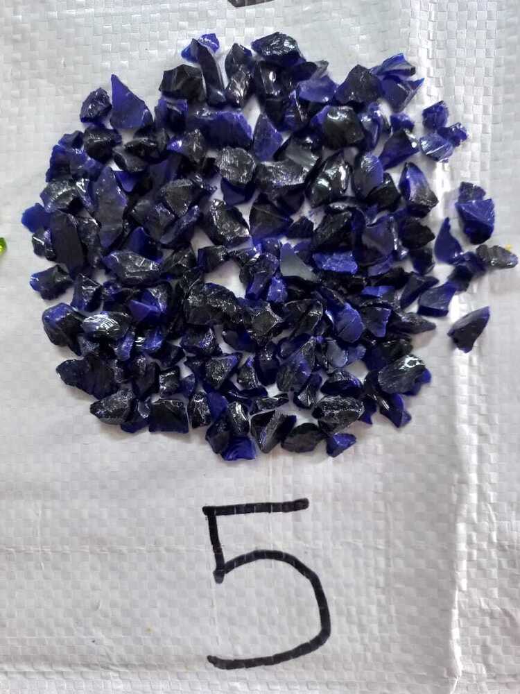 Opaque blue glass chips special for terrazzo tiles and stone carpepet floor used special grit wash glass