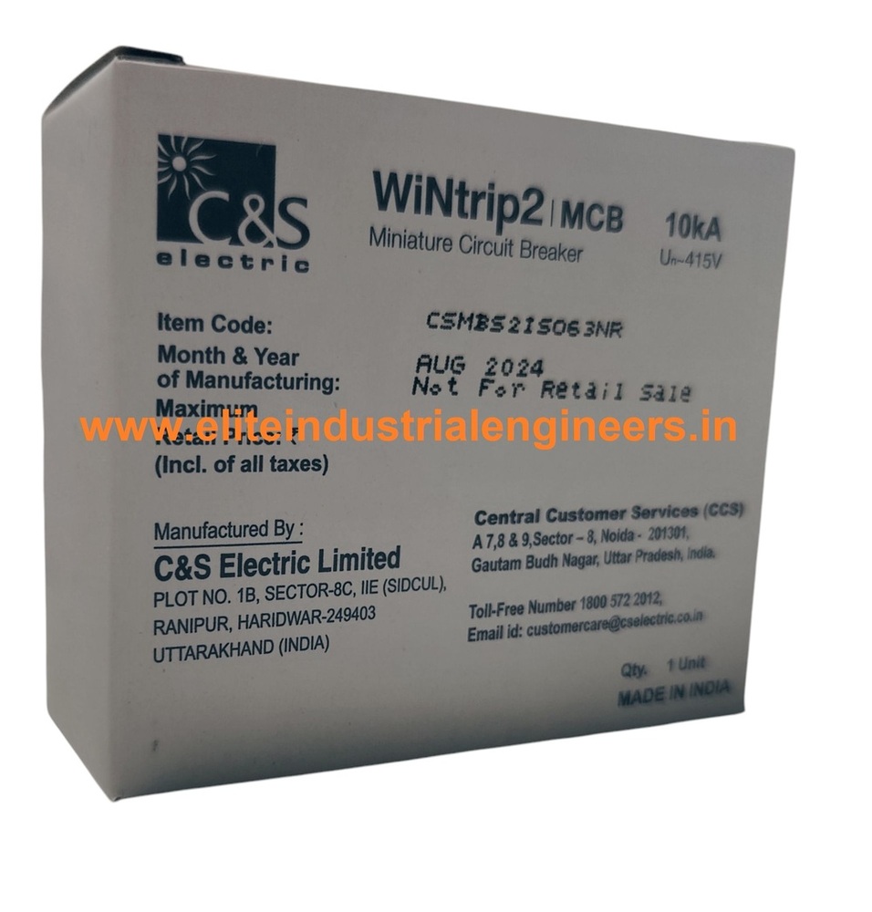 C&S MCB CSMBS2ISO63NR06 ISO 63A