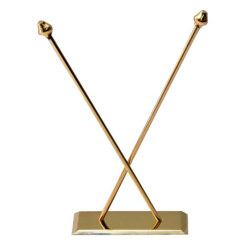 Golden Cross Flag Table Stand