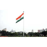 Polyester Indian National Flags - Color: Orange