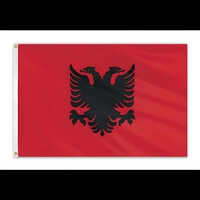 Single Sided Polyester Albania Flag