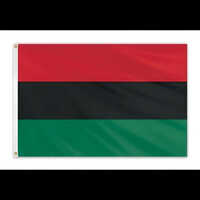 Polyester Plain Afro American Flag
