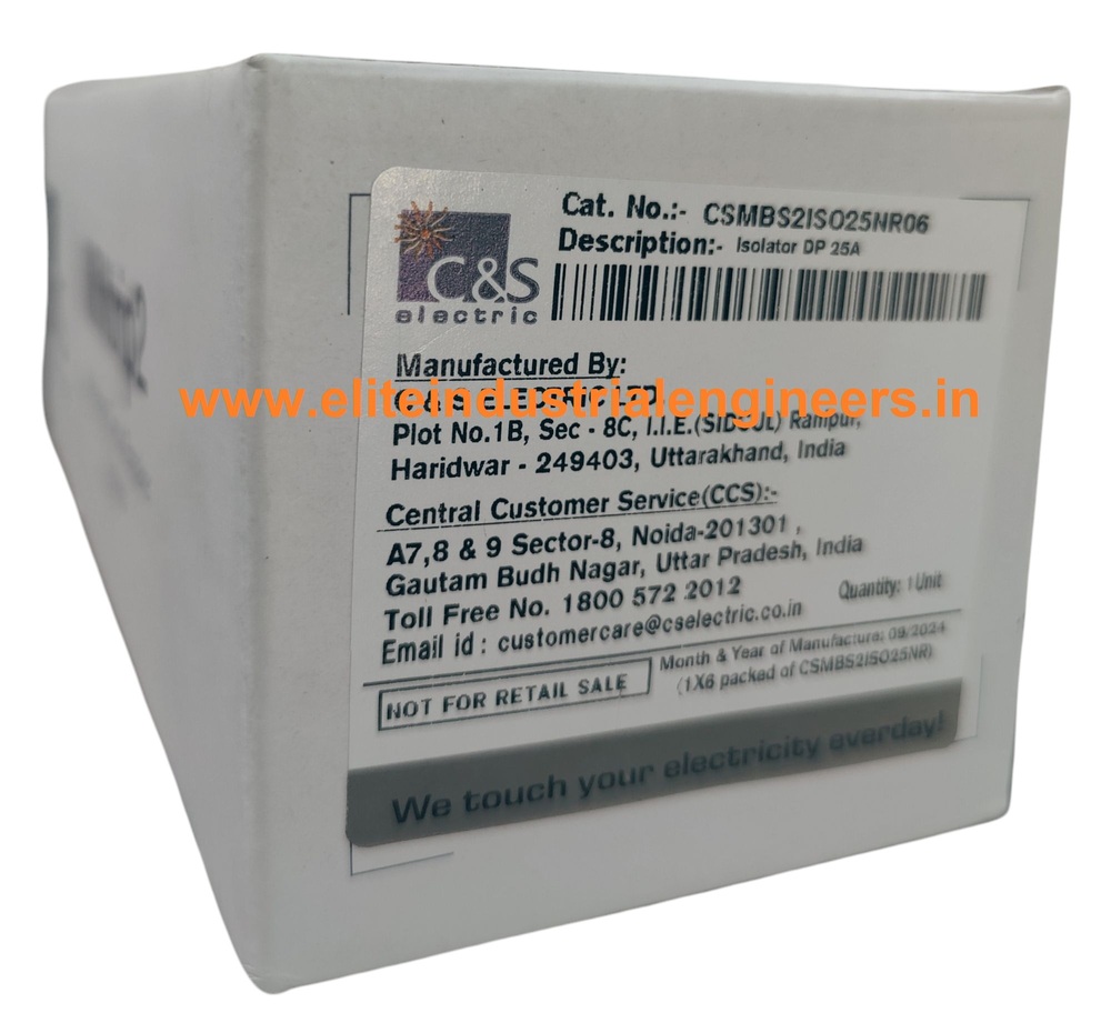 C&S MCB CSMBS2ISO25NR06 ISO 25A