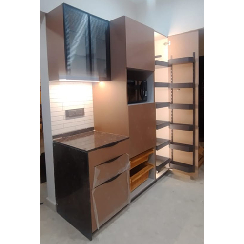 Kitchen With Pantry Unit - Color: Brown