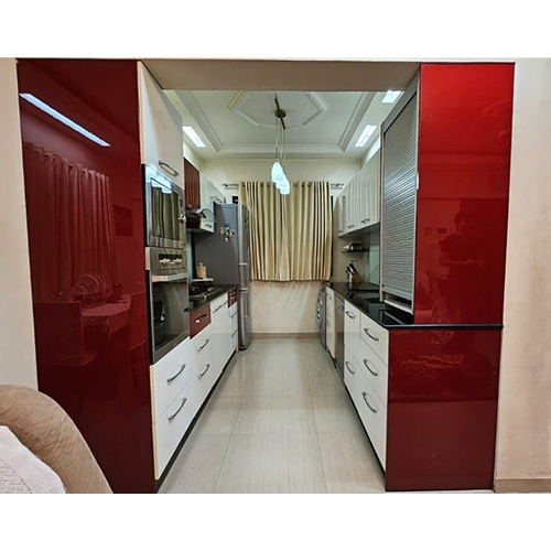 Parallel Kitchen - Color: Red