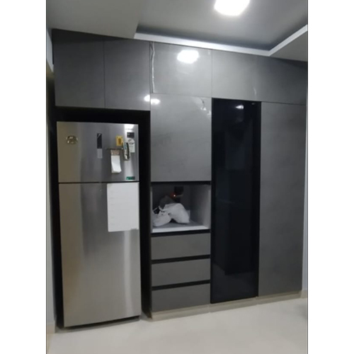 Acrylic Shutter Kitchen - Color: Grey