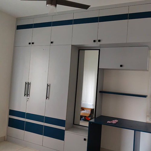 Modular Wooden Wardrobe - Color: White