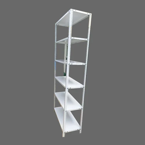 White Slotted Angle Storage Rack - Application: Showroom