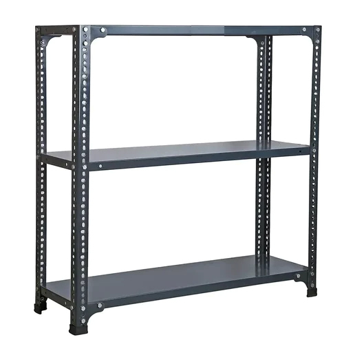 Grey Slotted Angle Storage Rack