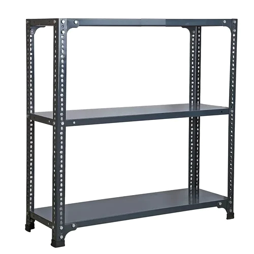 Grey Slotted Angle Storage Rack