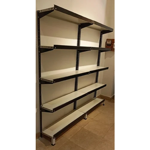 100 Kg Supermarket Display Rack - Color: White & Black