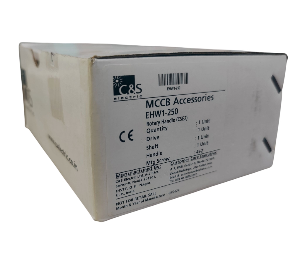 C&s Rotary Ehw1-250 - Includes 1 Rotary Handle, 1 Drive Shaft, 1 Handle, And 4+2 Mounting Screws | Versatile Component For Seamless Operation