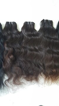 Natural Brown Straight Human Hair Wefts Extensions