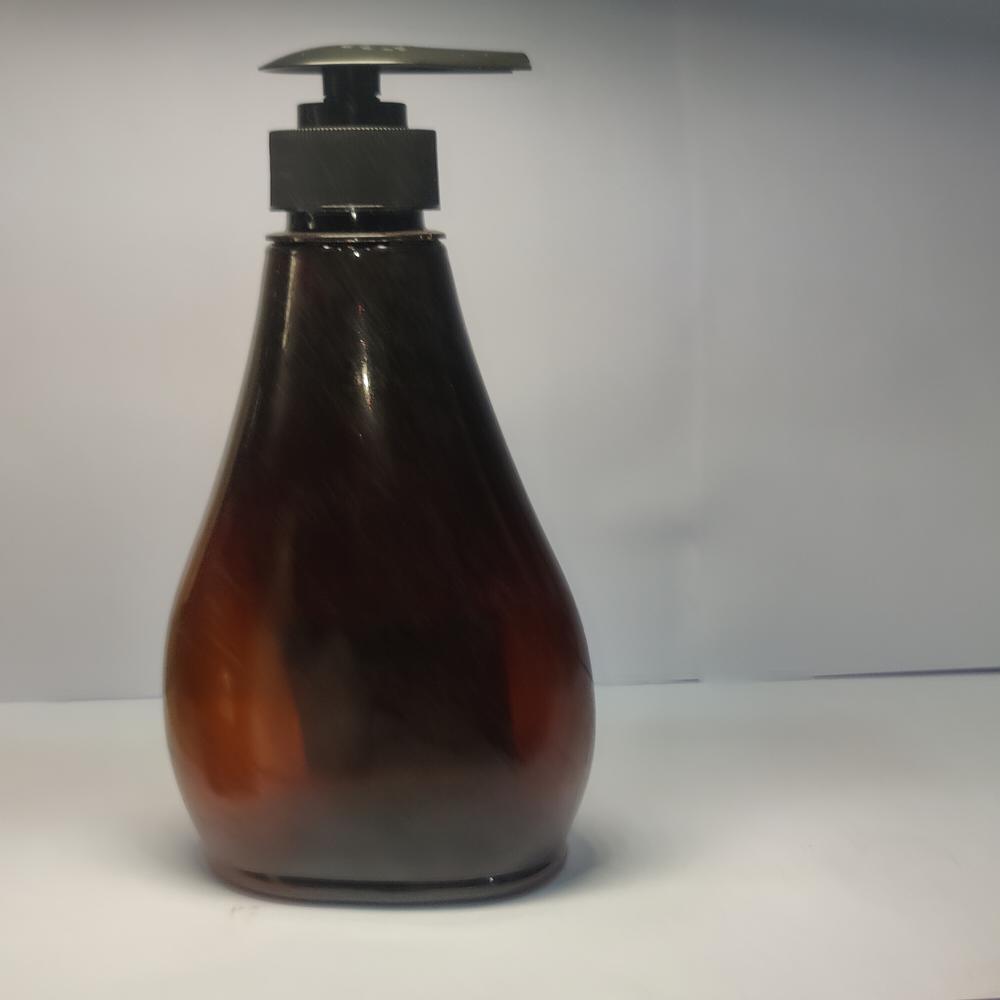 300ML AMBER FLOWER KING PET BOTTLE