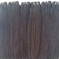 Single Donor Women Indian Natural Straight Human Hair, For Personal, Pack Size: Available 6 To 40 Inches