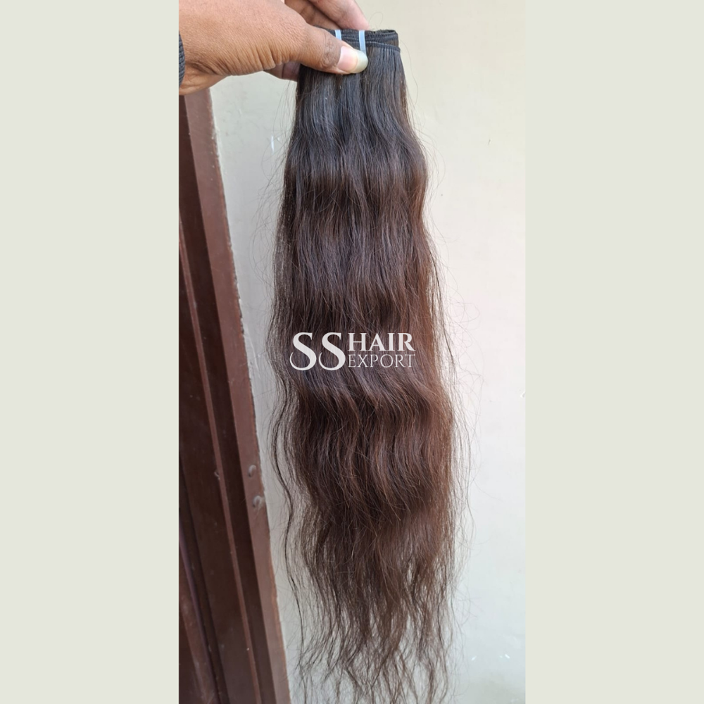 Indian Raw Hair Bundle Unprocessed Natural Weft Human Hair Wholesale Vendor Supply