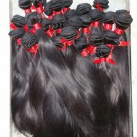 Women Black Single Donor Straight Hair Bundle Extension