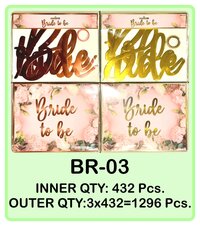 BRIDE TO BE STICKER