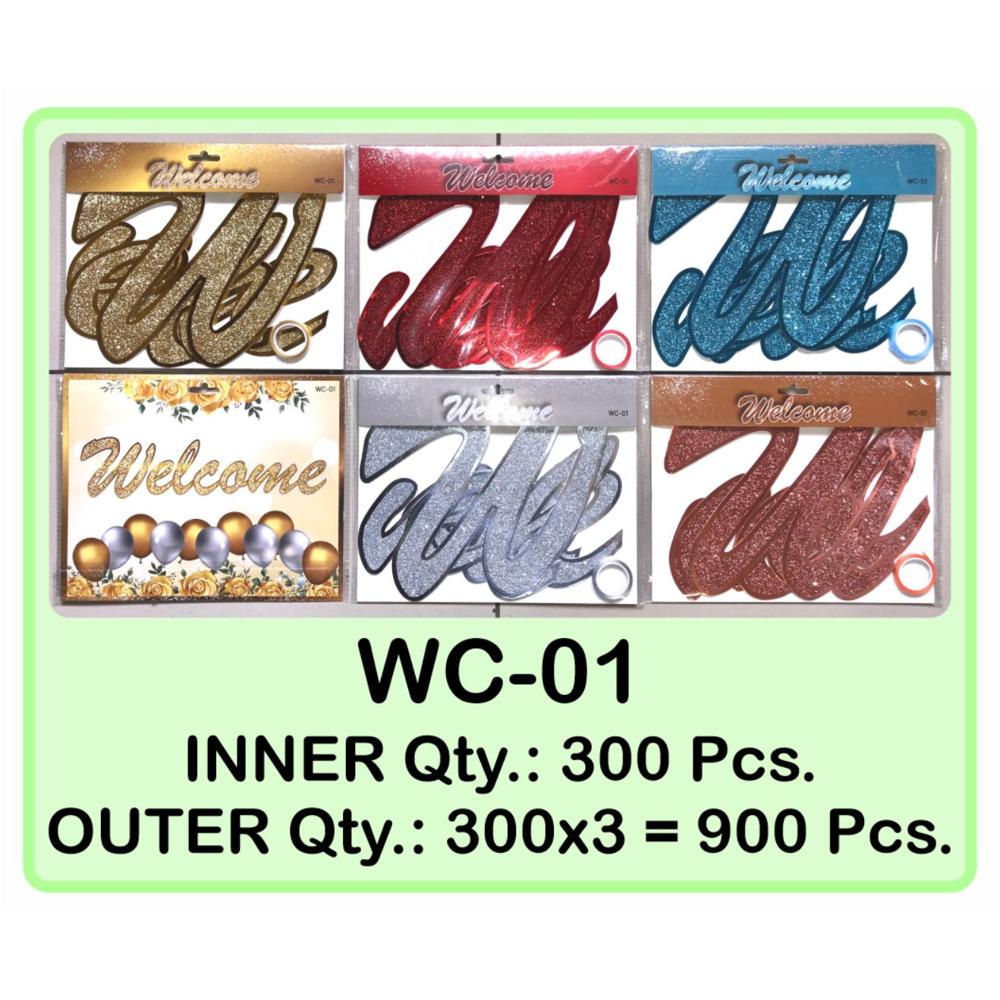 Welcome Glitter Banner