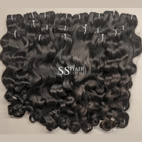 Machine Weft Bundles sew in Hair extensions Indian Remy Human Hair, 20inch