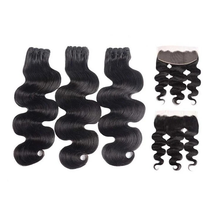 Machine Weft with frontals sew in extensions Indian Remy Human Hair, 20 inch