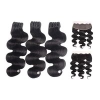 Black Machine Weft  Premium Quality Indian Remy Human Hair, 20 inch
