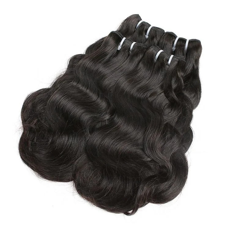 Black Machine Weft  Premium Quality Indian Remy Human Hair, 20 inch