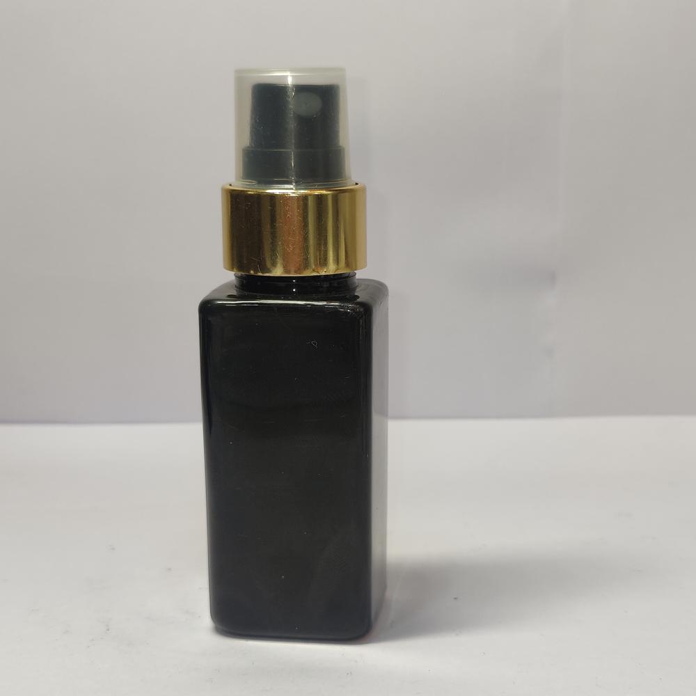 50ML BLACK SQUARE PET BOTTLE