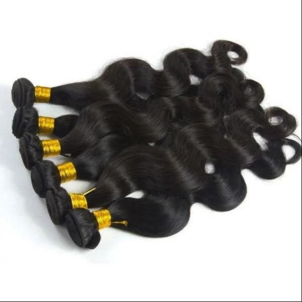 Black Machine Weft Body Weave Premium Quality Indian Remy Human Hair 20 Inch Packaging Size: 100 Gm