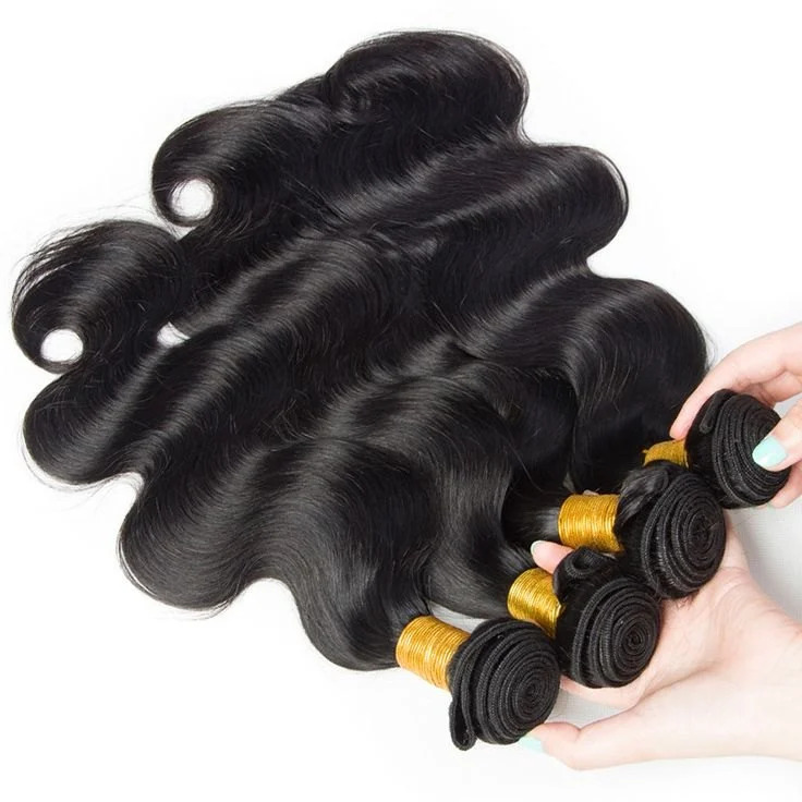 Black Machine Weft Body Weave Premium Quality Indian Remy Human Hair 20 Inch Packaging Size: 100 Gm