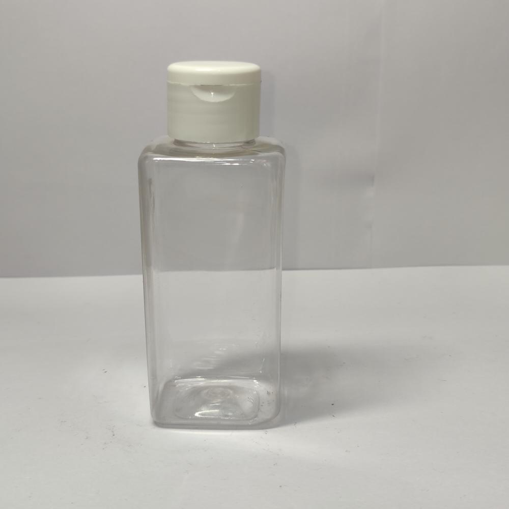 100ML CLEAR SQUARE PET BOTTLE