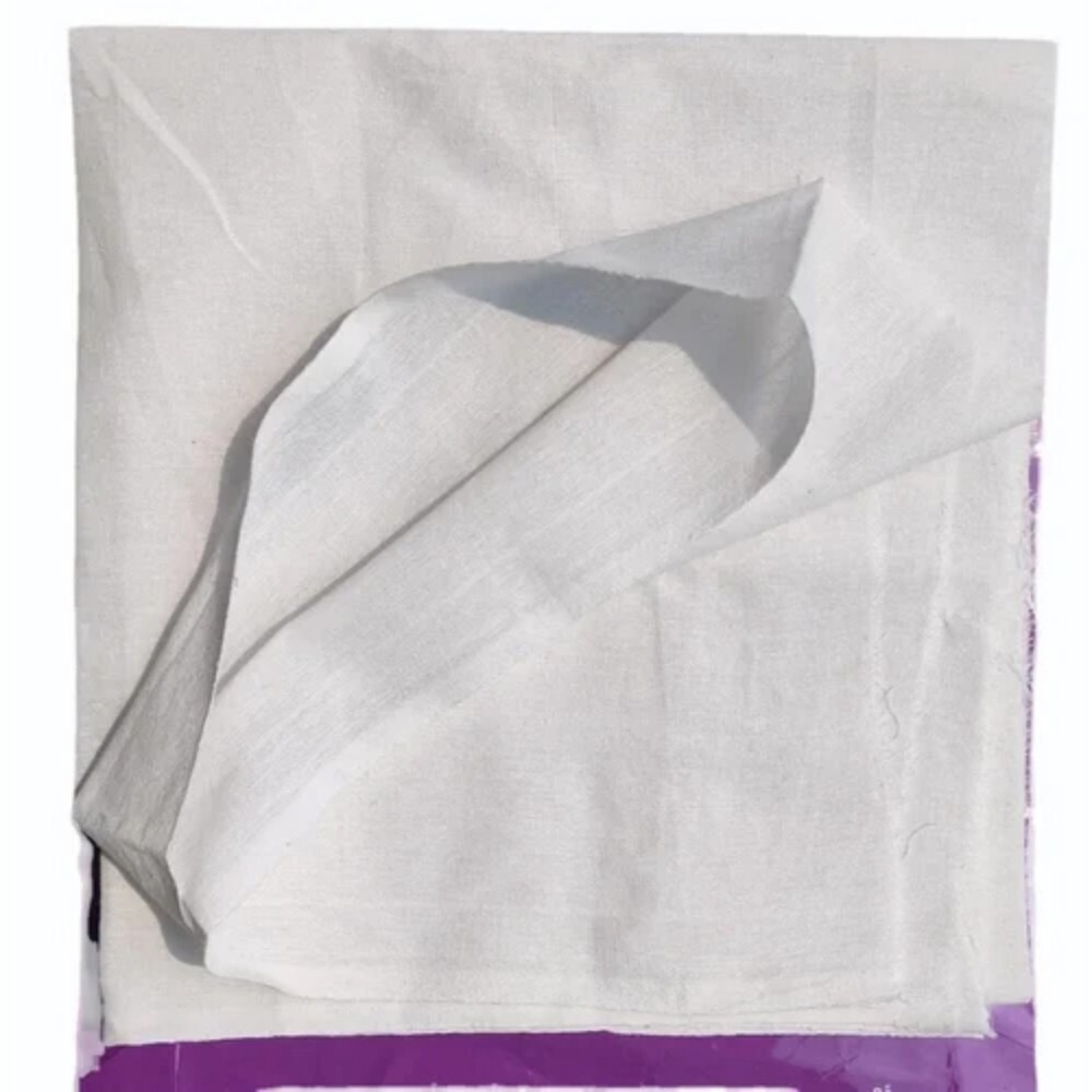 40Inch Poly Cotton Grey Fabric - Color: White