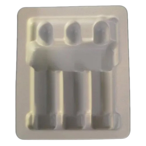 3x2 ML Ampoule Hips Tray - Plastic PVC, 3x2 ML, Multi-Color | Coated Finish, Eco Friendly, 3-Side Seal Packing