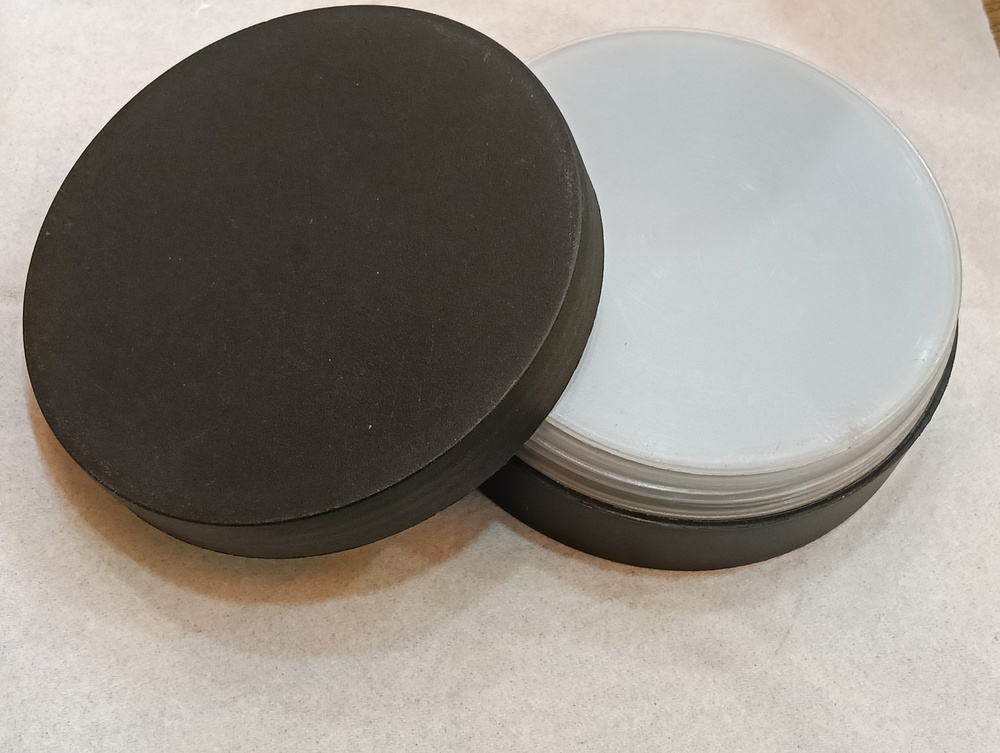 Flax Jar Black 100gm - Glass Container, 100 Gm Size, Matte Black Finish | Ideal For Flaxseed Storage & Decorative Use