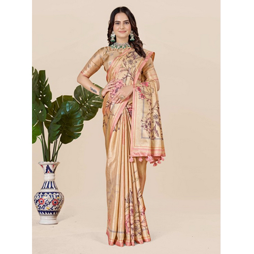 Rose Gold And Purple Saree