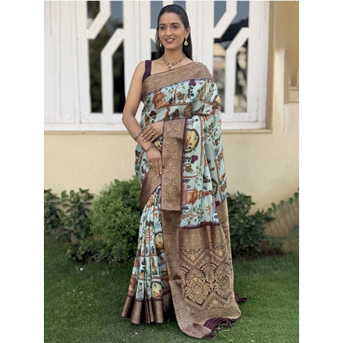 Woven Design Zari Mysore Silk Saree
